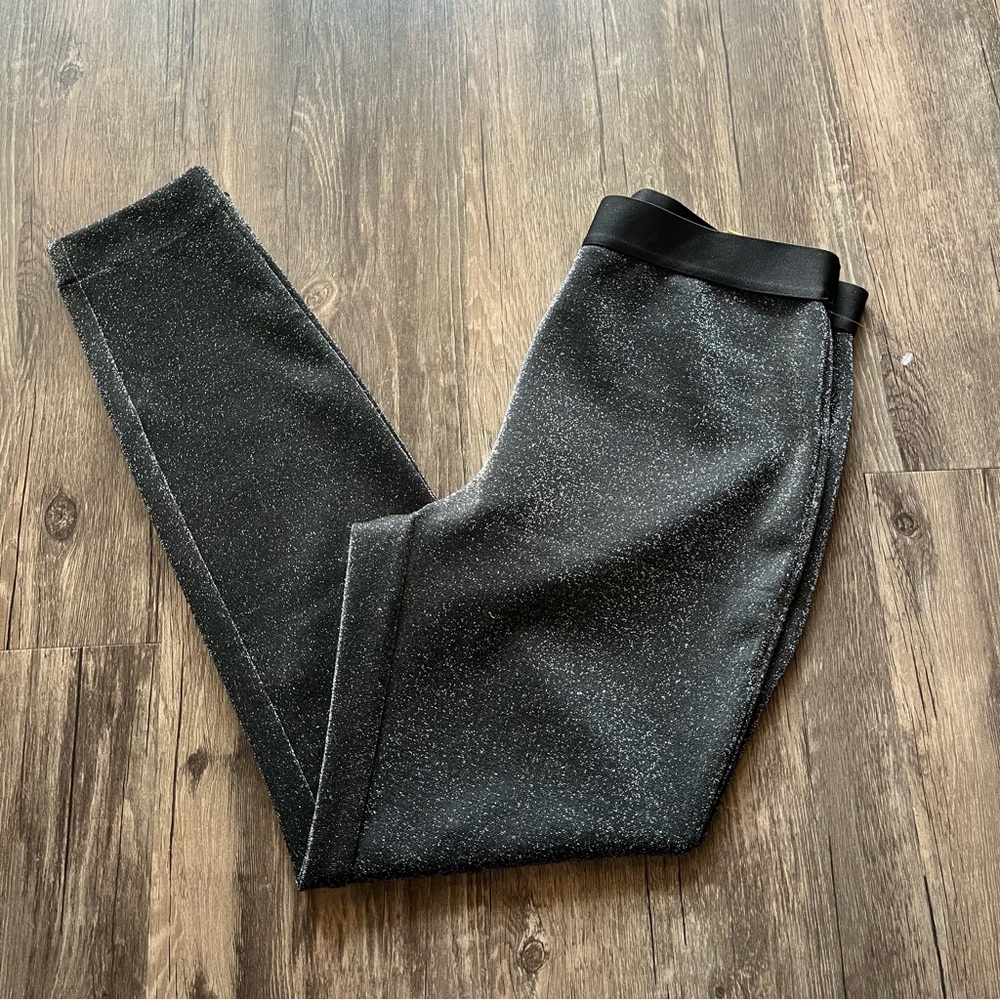 NWT Reitmans Sparkly Black Leggings Sz 8 Petite